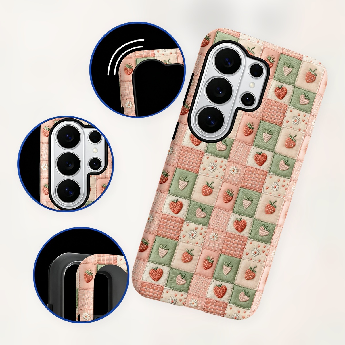 patchwork morango bordado 2-in - Samsung Galaxy S24 avaliação e preço